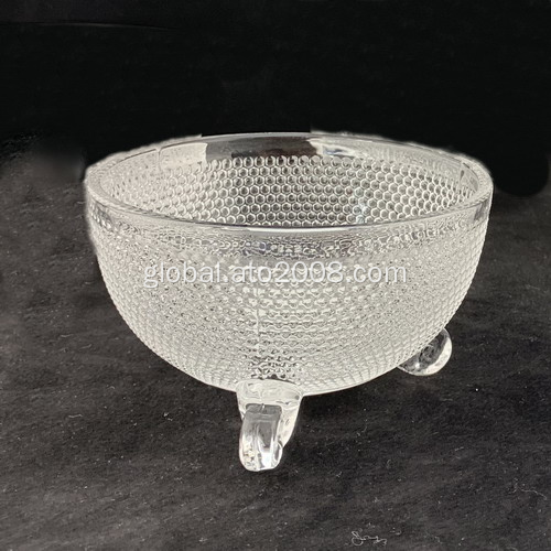 Ice Cream Bowl Glass Clear glass footed bowl Manufactory